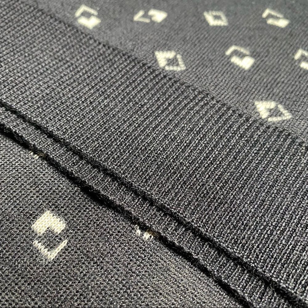 Ralph Lauren Spring *07 Black & Cream Cashmere Blend 3D Cube V-Neck Sweater Vest - Picture 13 of 17